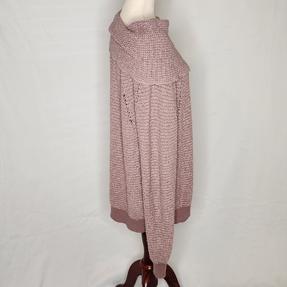 Free People Lilac Rose Sweater Size Large - Picture 9 of 11